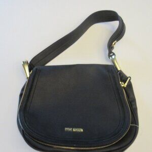 Steve Madden Black Leather Crossbody Bag